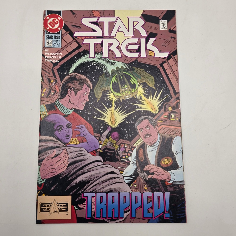 DC Comics Star Trek 43 Trapped! Feb 1993 Scotty McCoy Romulan Warbird Copper Age